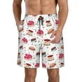 thumbnail image 1 of Logiee Birthday Cake Print Mens Swim Trunks Quick Dry Board Shorts,Breathable Hawaii Beach Shorts Swimwear Bathing Suits-Large, 1 of 6