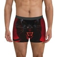 thumbnail image 1 of Logiee Black Panther Red Background Print Mens Boxer Briefs,Boxer Briefs for Men,Breathable Stretch Underwear,Boys Boxer Briefs-Large, 1 of 5