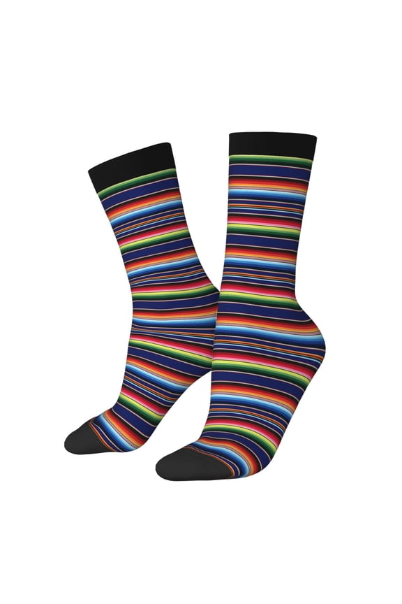 Blanket stripes Print Adult Socks for Men & Women,Calf Socks, Ankle Socks,Boots Socks,Breathable Casual Sock,Unisex Crew Socks