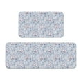 thumbnail image 1 of Logiee Blue Butterfly Print Kitchen Mats for Floor Sets of 2,Waterproof Kitchen Rugs,Non Slip Comfort Standing Mat Rug for Home,Runner,Sink,Office,Laundry, 1 of 6