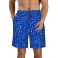thumbnail image 1 of Logiee Blue Circles Mosaic Print Mens Swim Trunks Quick Dry Board Shorts,Breathable Hawaii Beach Shorts Swimwear Bathing Suits-Large, 1 of 6