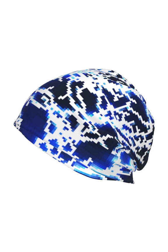 Blue Lightning2 Print Unisex Knit Beanie for Men Women Winter Hat,Beanies Skull Caps