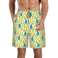 thumbnail image 1 of Logiee Blue Rabbit Print Mens Swim Trunks Quick Dry Board Shorts,Breathable Hawaii Beach Shorts Swimwear Bathing Suits-X-Large, 1 of 6