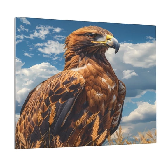 Logiee Blue Sky White Cloud Eagle Print Canvas Wall Art ,Art Poster,Canvas Decorative Picture,Decor Wall Pictures for Living Room Bedroom Bathroom,Ready to Hang