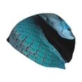 thumbnail image 1 of Logiee Blue Viper Snake1 Print Unisex Knit Beanie for Men Women Winter Hat,Beanies Skull Caps, 1 of 7