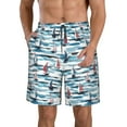 thumbnail image 1 of Logiee Boat In Ocean Print Mens Swim Trunks Quick Dry Board Shorts,Breathable Hawaii Beach Shorts Swimwear Bathing Suits-Large, 1 of 6