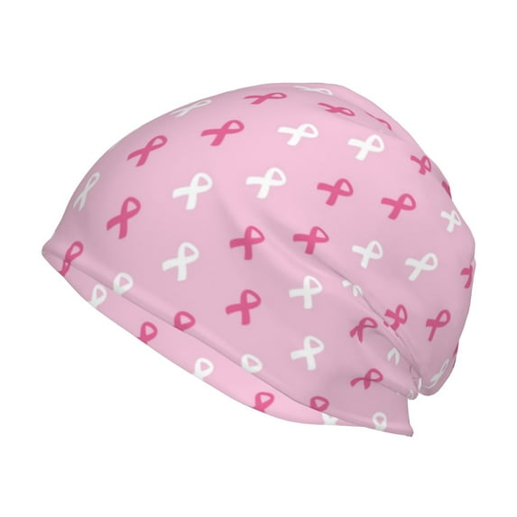 Logiee Breast Cancer Awareness5 Print Unisex Knit Beanie for Men Women Winter Hat,Beanies Skull Caps