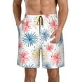 thumbnail image 1 of Logiee Bright Colorful Fireworks Print Mens Swim Trunks Quick Dry Board Shorts,Breathable Hawaii Beach Shorts Swimwear Bathing Suits-X-Large, 1 of 6