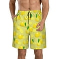 thumbnail image 1 of Logiee Bright Lemons Print Mens Swim Trunks Quick Dry Board Shorts,Breathable Hawaii Beach Shorts Swimwear Bathing Suits-Large, 1 of 6
