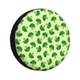 thumbnail image 1 of Logiee Broccoli Vegetables Print Spare Tire Cover, Universal Wheel Protectors,Waterproof Dust-Proof UV Sun Wheel Tire Cover,Fit for SUV, RV, Travel Trailer, Truck-16 inch, 1 of 6