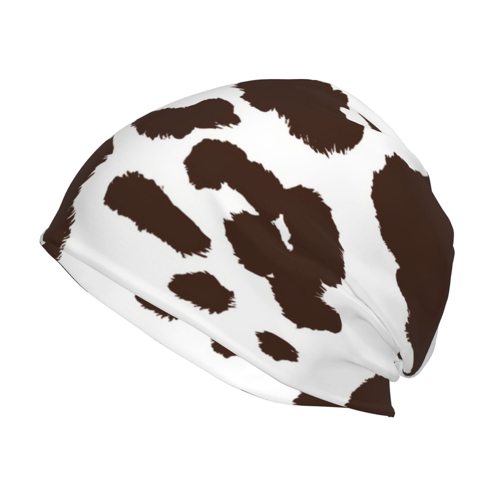 Cow Print Beanie - Brown Cowprint Banjo Brand Beanie – BANJO BRAND HAT CO main image 4