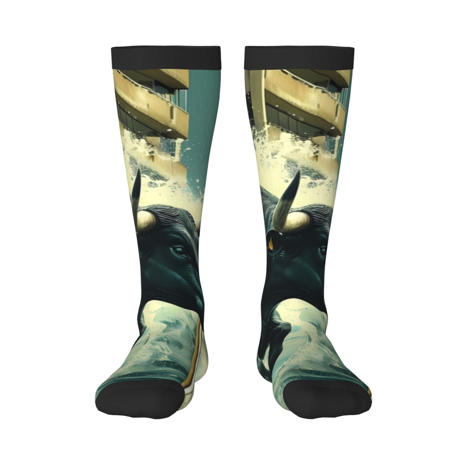 Logiee Bull Charging Through Waves Print Gift Stocking Stuffers,Adult ...