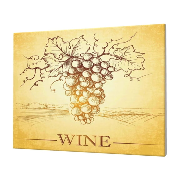 Logiee Bunch of Grapes Print Canvas Wall Art,Canvas Picture Prints with Frame, Wall Art Decorative,Canvas Decorative,Suitable for Living Room Bedroom Office Room 30x40