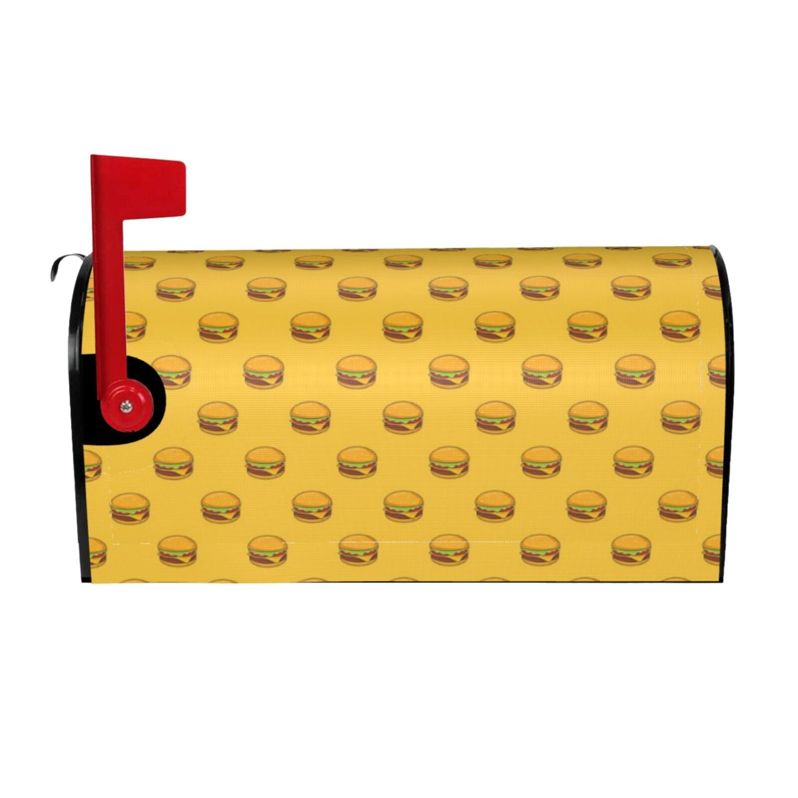Logiee Burger 1 Print Post Letter Box Wrap Decor, Mailbox Cover Suitable for Standard Mailbox and Large Size Mailbox,Outdoor Yard Decoration-25.5x21 in