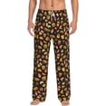 thumbnail image 1 of Logiee Burger Fries Print Pajama Pants for Men,Men’s Pajama Bottoms,Mens PJ Pants with Pockets & Button Fly-X-Large, 1 of 6