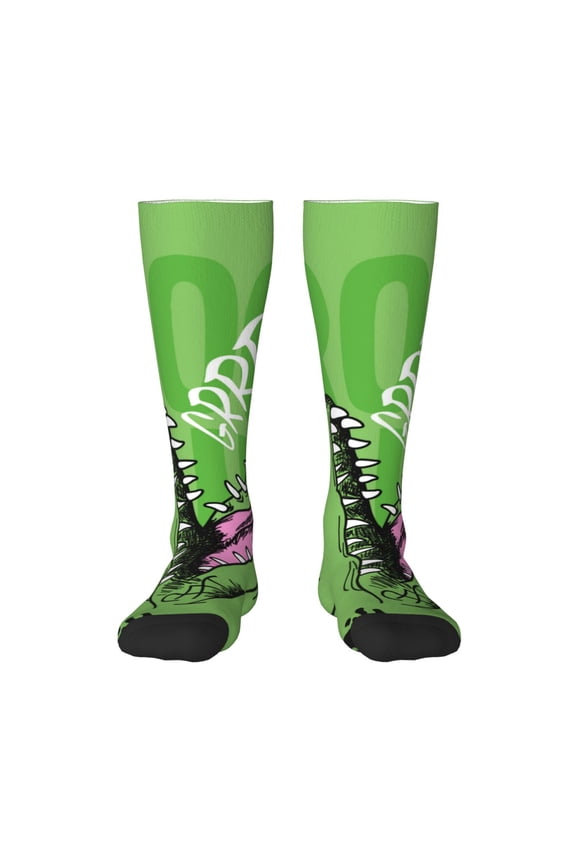 CROCODILE HEAD Print Gift Stocking Stuffers,Adult Stockings,Novelty Socks,Funny Socks Birthday Running Walking Sleeping