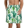 thumbnail image 1 of Logiee Cactus 1 Print Mens Swim Trunks Quick Dry Board Shorts,Breathable Hawaii Beach Shorts Swimwear Bathing Suits-Small, 1 of 6