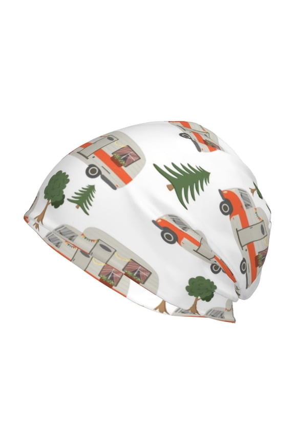 Camp Van Print Unisex Knit Beanie for Men Women Winter Hat,Beanies Skull Caps