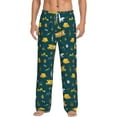 thumbnail image 1 of Logiee Camping Print Pajama Pants for Men,Men’s Pajama Bottoms,Mens PJ Pants with Pockets & Button Fly-Medium, 1 of 6