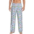 thumbnail image 1 of Logiee Cartoon Animals Print Pajama Pants for Men,Men’s Pajama Bottoms,Mens PJ Pants with Pockets & Button Fly-X-Large, 1 of 6