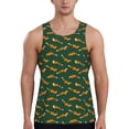 thumbnail image 1 of Logiee Cartoon Fox 1 Print Men's Workout Tank Top,Quick Dry Workout Tank Top,Gym Muscle Tee,Fitness Bodybuilding Sleeveless T Shirt-4X-Large, 1 of 7