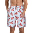 thumbnail image 1 of Logiee Cartoon Lobsters 1 Print Mens Swim Trunks Quick Dry Board Shorts,Breathable Hawaii Beach Shorts Swimwear Bathing Suits-XX-Large, 1 of 6