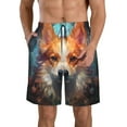 thumbnail image 1 of Logiee Cartoon Pattern Corgi Print Mens Swim Trunks Quick Dry Board Shorts,Breathable Hawaii Beach Shorts Swimwear Bathing Suits-Small, 1 of 6