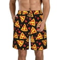thumbnail image 1 of Logiee Cartoon Pizza Print Mens Swim Trunks Quick Dry Board Shorts,Breathable Hawaii Beach Shorts Swimwear Bathing Suits-Medium, 1 of 6