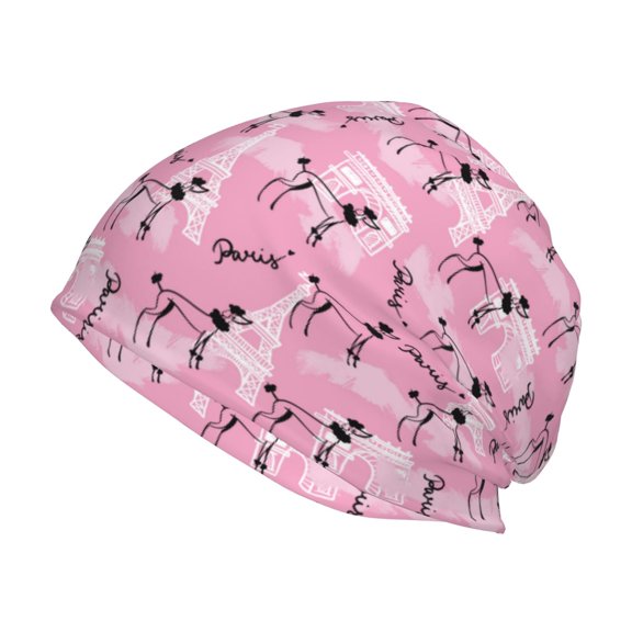 Logiee Cartoon Poodle Dog Print Unisex Knit Beanie for Men Women Winter Hat,Beanies Skull Caps