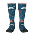 thumbnail image 1 of Logiee Cartoon Space1 Print Gift Stocking Stuffers,Adult Stockings,Novelty Socks,Funny Socks Birthday Running Walking Sleeping, 1 of 6