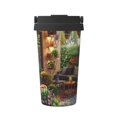 thumbnail image 1 of Logiee Charming Garden Patio Print Stainless Steel Coffee Tumbler, Travel Coffee Mug, Insulated Coffee Mug with Lid, Spill Proof Coffee Cup, Portable Thermal Mug, 1 of 8