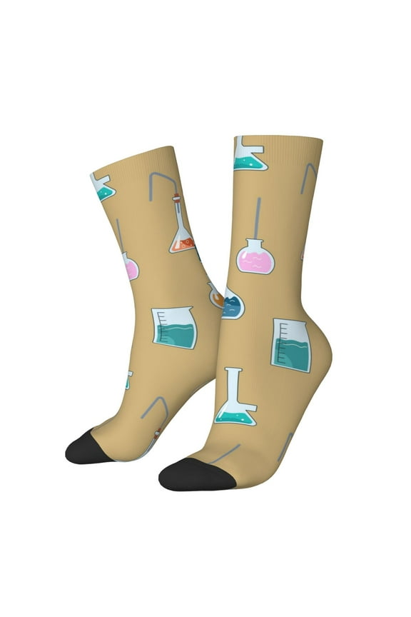 Chemistry Class Print Adult Socks for Men & Women,Calf Socks, Ankle Socks,Boots Socks,Breathable Casual Sock,Unisex Crew Socks