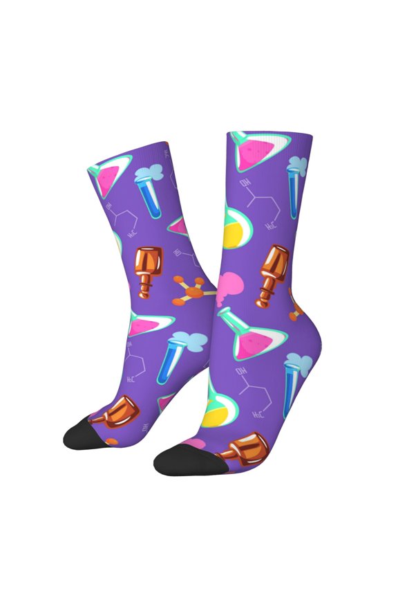 Chemistry Tools Print Adult Socks for Men & Women,Calf Socks, Ankle Socks,Boots Socks,Breathable Casual Sock,Unisex Crew Socks