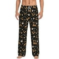 thumbnail image 1 of Logiee Christmas Cookie Reindeer Print Pajama Pants for Men,Men’s Pajama Bottoms,Mens PJ Pants with Pockets & Button Fly-Small, 1 of 6