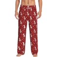 thumbnail image 1 of Logiee Christmas Deer Head Print Pajama Pants for Men,Men’s Pajama Bottoms,Mens PJ Pants with Pockets & Button Fly-Medium, 1 of 6
