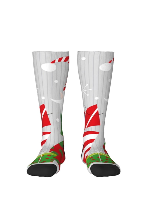 Christmas Gnome With Love Print Gift Stocking Stuffers,Adult Stockings,Novelty Socks,Funny Socks Birthday Running Walking Sleeping