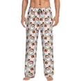 thumbnail image 1 of Logiee Christmas Santa Claus Print Pajama Pants for Men,Men’s Pajama Bottoms,Mens PJ Pants with Pockets & Button Fly-Small, 1 of 6