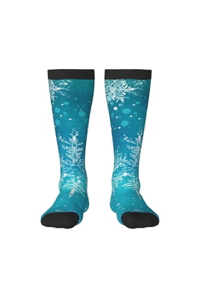 Christmas Snow Print Gift Stocking Stuffers,Adult Stockings,Novelty Socks,Funny Socks Birthday Running Walking Sleeping