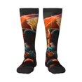 thumbnail image 1 of Logiee Classic Floral Blue Skate Shoes Print Gift Stocking Stuffers,Adult Stockings,Novelty Socks,Funny Socks Birthday Running Walking Sleeping, 1 of 6