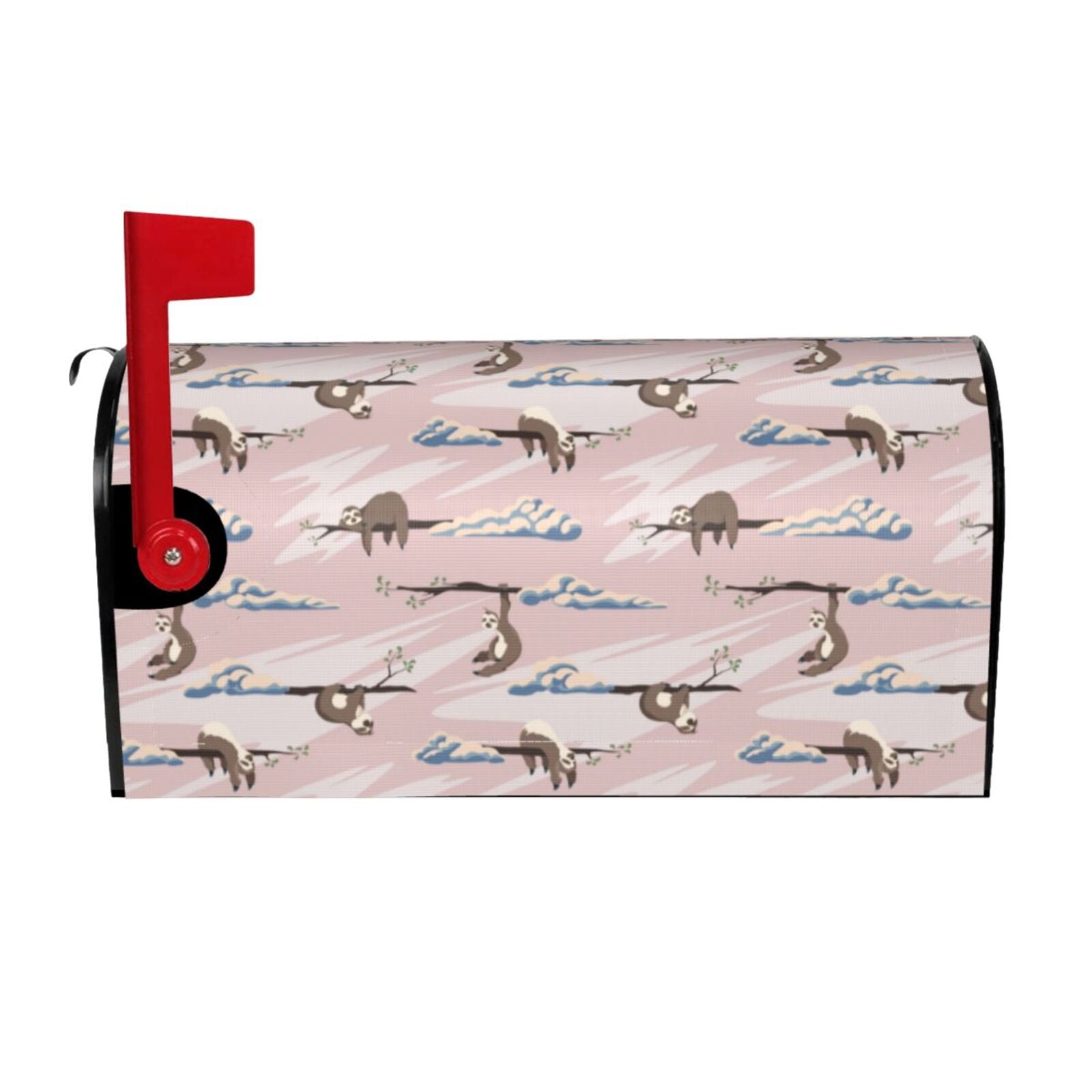 Logiee Cloud Sloth Print Post Letter Box Wrap Decor, Mailbox Cover Suitable for Standard Mailbox and Large Size Mailbox,Outdoor Yard Decoration-21x18 in