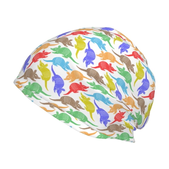 Logiee Colored Armadillos Print Unisex Knit Beanie for Men Women Winter Hat,Beanies Skull Caps