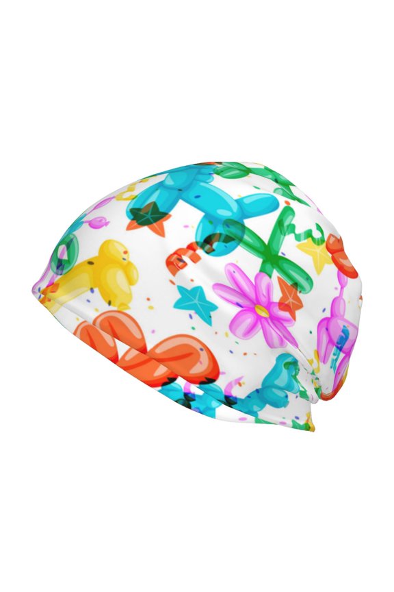 Colorful Air Balloons Print Unisex Knit Beanie for Men Women Winter Hat,Beanies Skull Caps