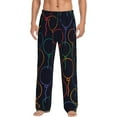 thumbnail image 1 of Logiee Colorful Balloons Print Pajama Pants for Men,Men’s Pajama Bottoms,Mens PJ Pants with Pockets & Button Fly-Medium, 1 of 6
