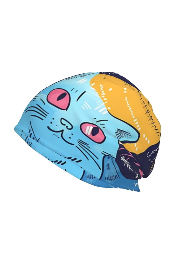Colorful Cats Pattern Art Print Unisex Knit Beanie for Men Women Winter Hat,Beanies Skull Caps