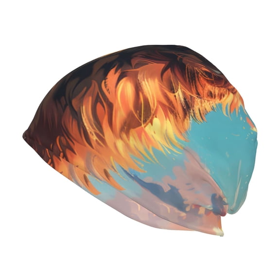 Logiee Colorful Cloud Shepherd Dog Print Unisex Knit Beanie for Men Women Winter Hat,Beanies Skull Caps