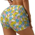 thumbnail image 1 of Logiee Colorful Duck Print Women's Biker Shorts,Workout Gym Shorts,Scrunch Shorts,Tummy Control Hidden Scrunch Running Yoga Shorts-XX-Large, 1 of 8
