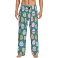 thumbnail image 1 of Logiee Colorful Easter eggs Print Pajama Pants for Men,Men’s Pajama Bottoms,Mens PJ Pants with Pockets & Button Fly-Small, 1 of 6