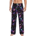 thumbnail image 1 of Logiee Colorful Guitar Print Pajama Pants for Men,Men’s Pajama Bottoms,Mens PJ Pants with Pockets & Button Fly-X-Large, 1 of 6