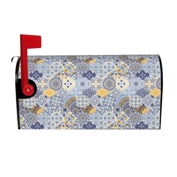 Logiee Colorful Mandalas Print Post Letter Box Wrap Decor, Mailbox Cover Suitable for Standard Mailbox and Large Size Mailbox,Outdoor Yard Decoration-25.5x21 in