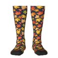 thumbnail image 1 of Logiee Colorful Maple Leaves Print Gift Stocking Stuffers,Adult Stockings,Novelty Socks,Funny Socks Birthday Running Walking Sleeping, 1 of 6